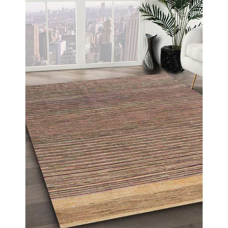 Tapis 100% abstrait lavable à la machine 5153, Rond 4 pi