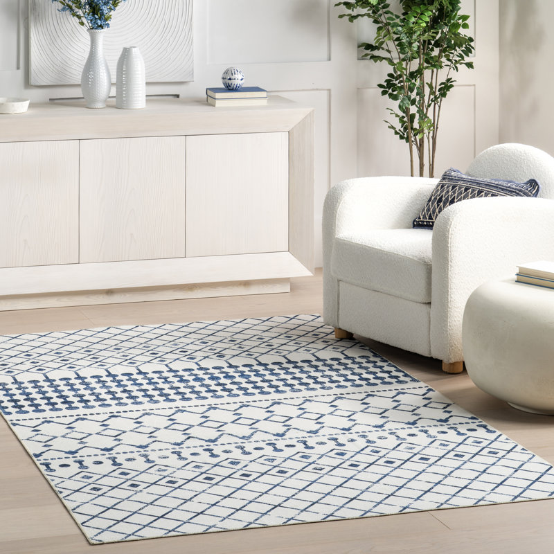 Tapis marocain marocain Blythe SpinClean, Rectangle 4 pi x 6 pi