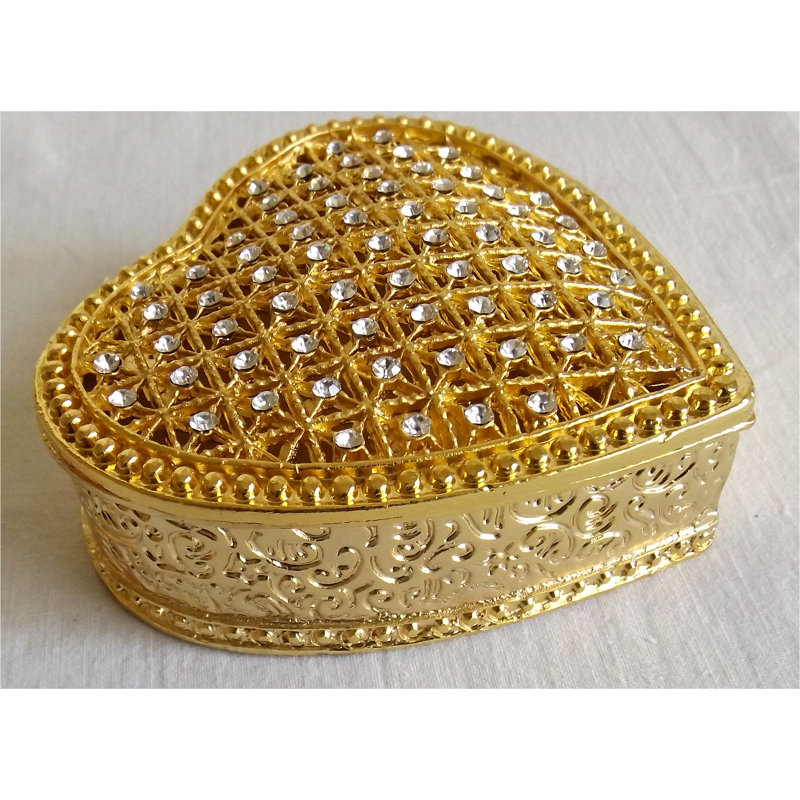 Boîte à bijoux en forme de cœur