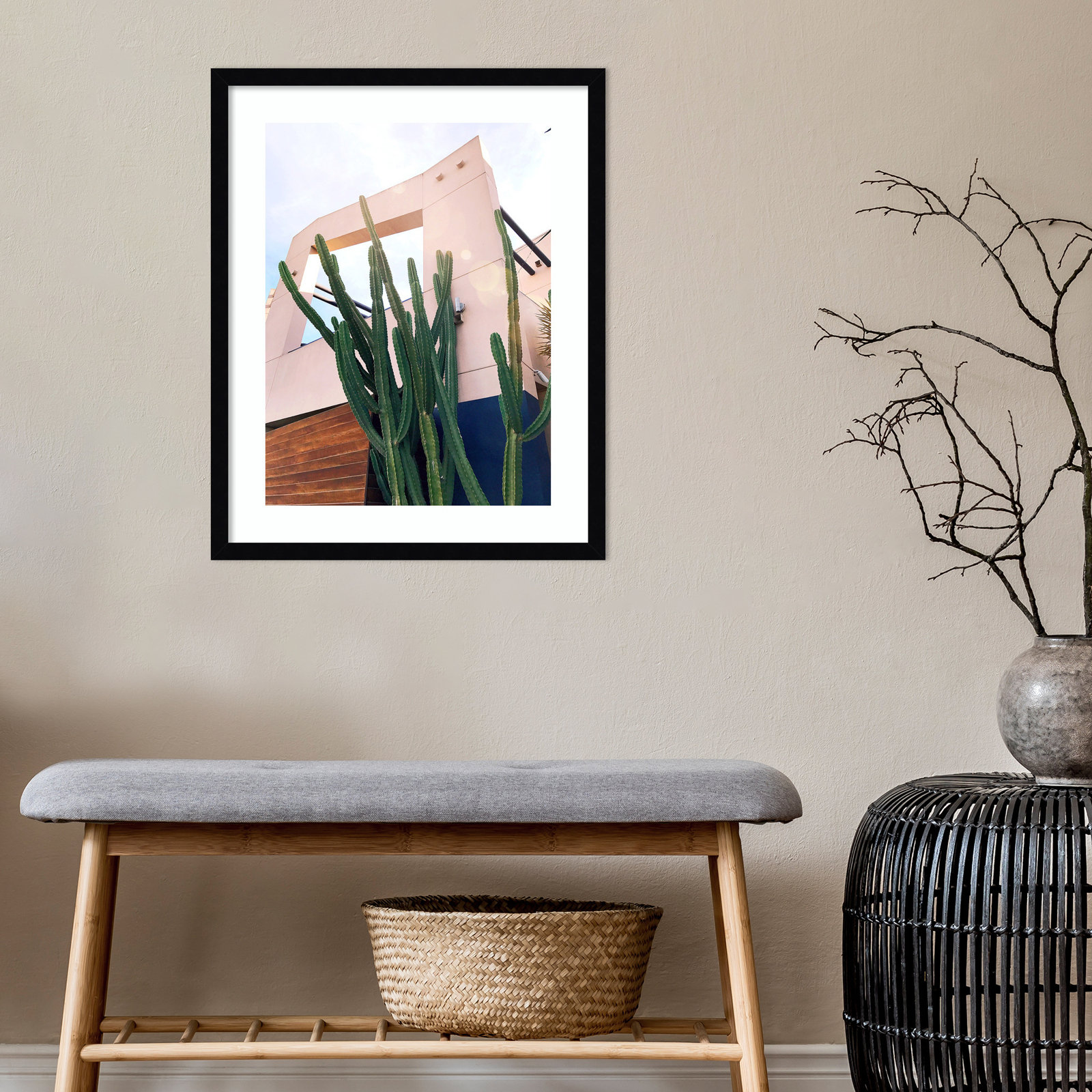 Abbot Kinney Blvd Photo Print, Noir Black Framed, 25.38" H x 20.38" W x 0.875" D