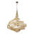 Flow 8-Light Twist Pendant - Baguette/Natural Rattan
