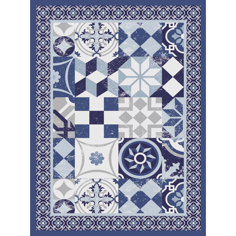 Fontenot Vinyl Abstract Rectangle Placemat