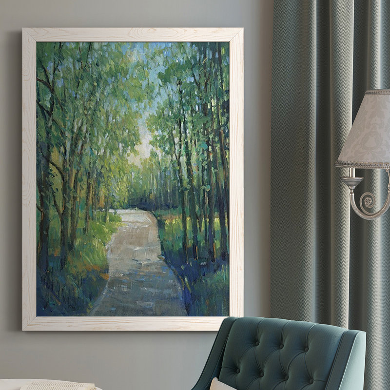 Golden Light Pathway I - reproduction de photo sur toile simple, H 37,5 po x l 27,5 po x P 1 po, Blanc
