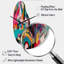 Dalores - Curved Shape Large Abstract 3D Wall Clock-725306751