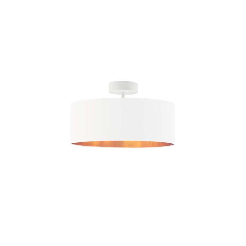 Geelke Semi Flush Mount, White, White