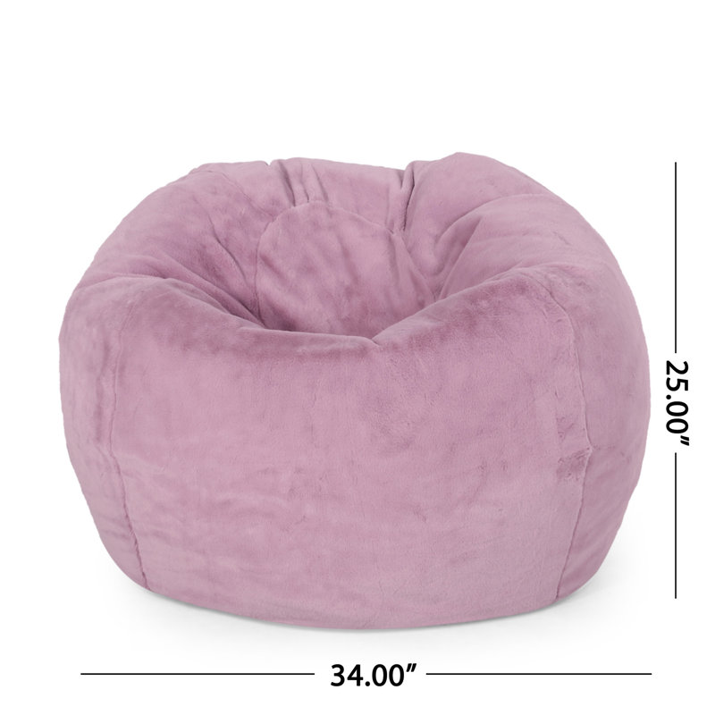 Fauteuil à billes arrondi Kavel, Lavande