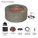 AEGEAN 36" Round Steel Propane or Natural Gas Fire Pit Table by Real Flame