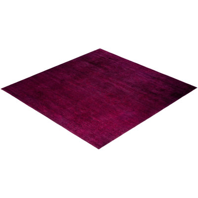 Verene One-of-a-Kind 9' 3" X 9' 4" New Age Wool Area Rug Red