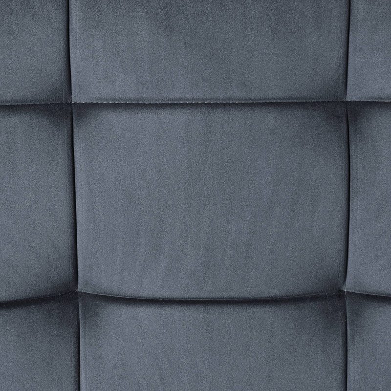 Banc gris et gris capitonné, 18.52" H x 48.53" W x 24.54" D