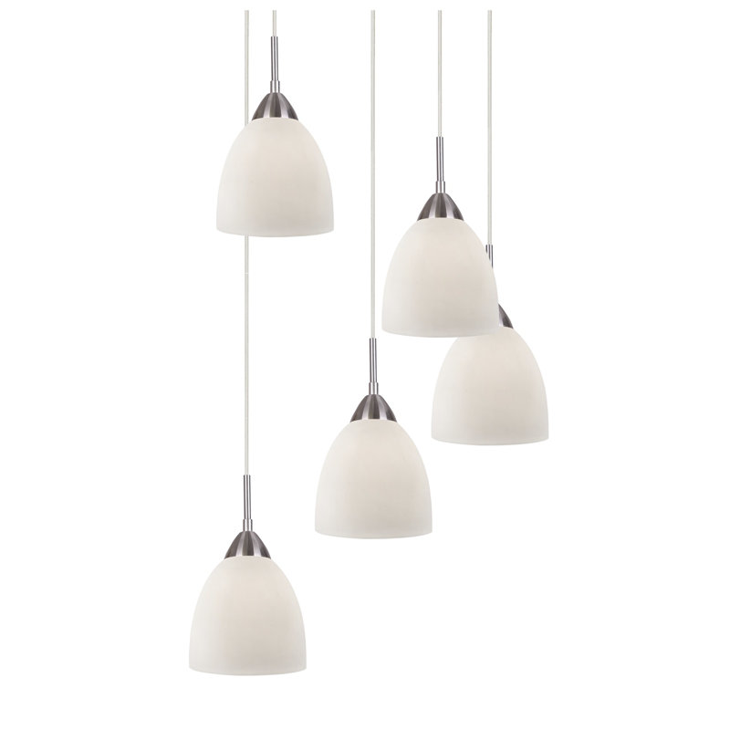 Morisel 5 - Light Cluster Pendant, Satin Nickel