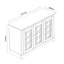 Anfield 3 Door Sideboard-1859485602