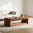 43.3" Lift-top Coffee Table with Storage, Solid Wood Veneer, Adjustable Height, Walnut-1364334986