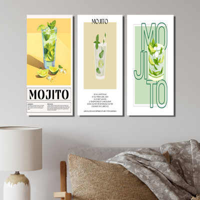 Mojito traditionnel cubain Punch I - collection d'art mural de grands cocktails