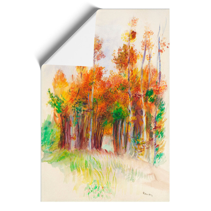 Grove of Trees by Pierre Auguste Renoir - Frameless Print, 30cm H x 21cm W x 0.1cm D