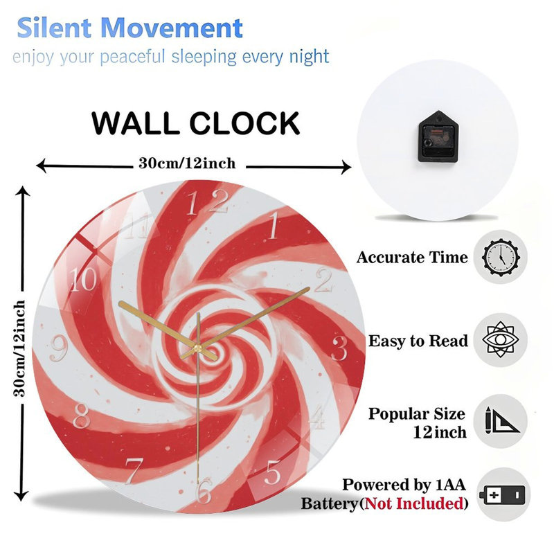 Horloge murale 12 po