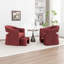 Fauteuil demi-tonneau rembourré avec repose-pieds-738636738
