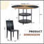 Ensemble de salle à manger polyvalent avec un design élégant et un rangement pratique-1736475648-1736475651
