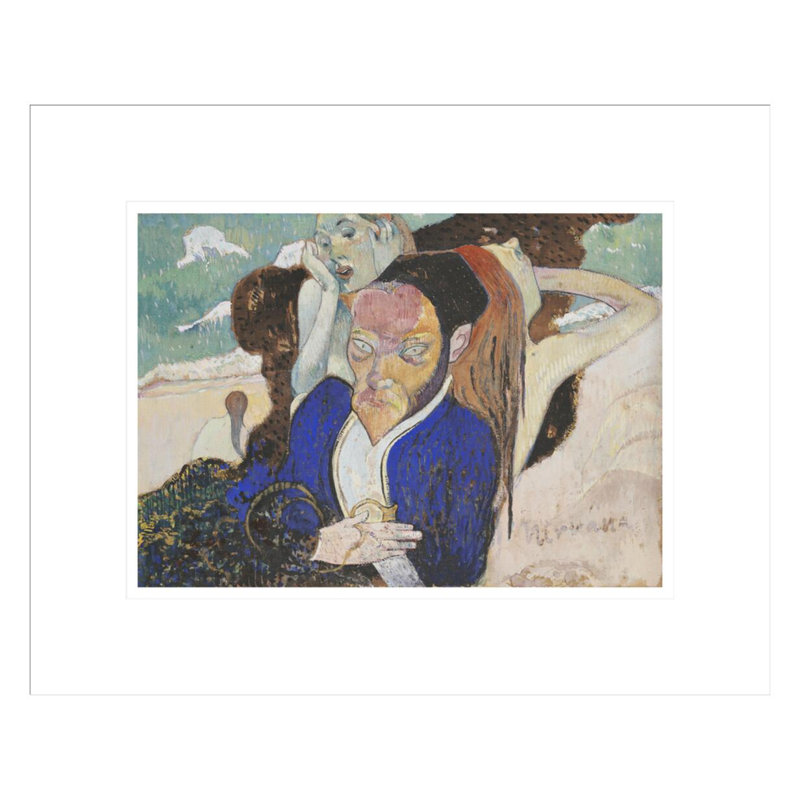 Nirvana: Portrait of Meyer de Haan par Paul Gauguin - Estampe numérique encadrée, H 13,59 po x l 16,75 po
