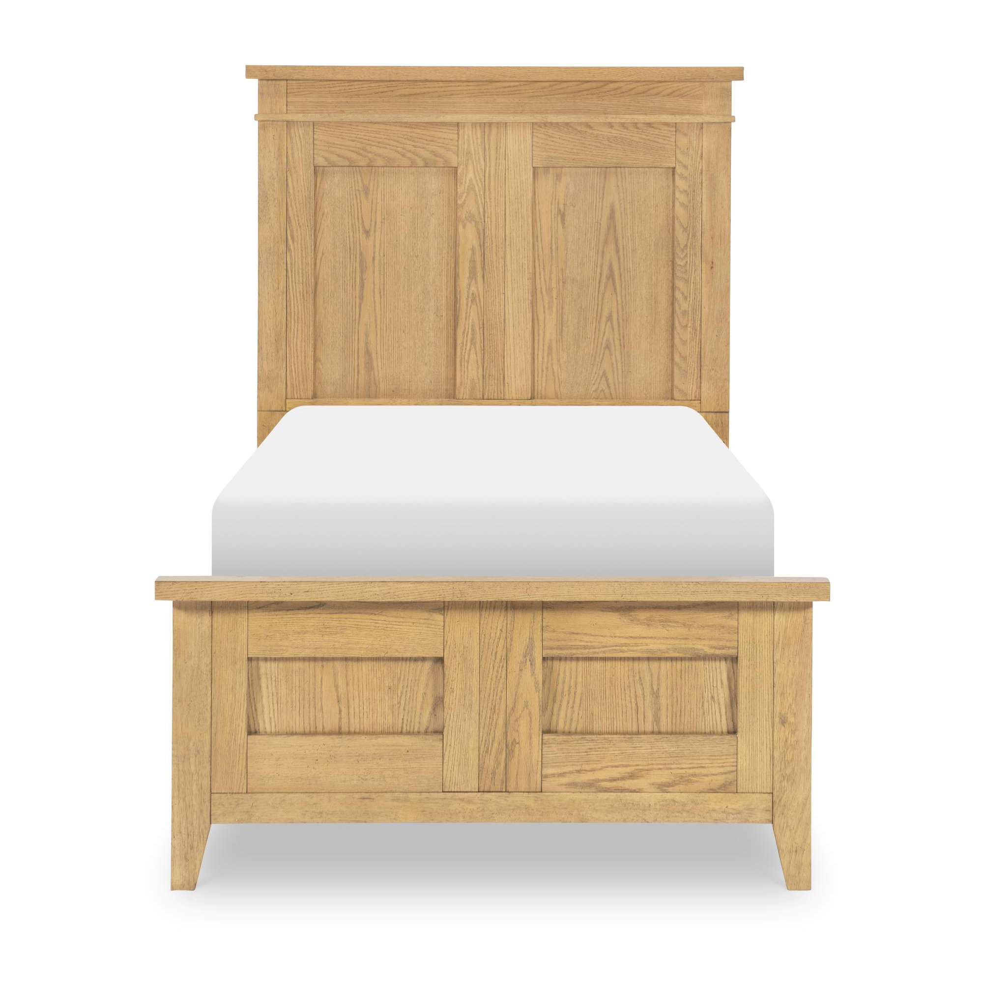 Today's Traditions Complete Panel Bed, Hickory, Twin