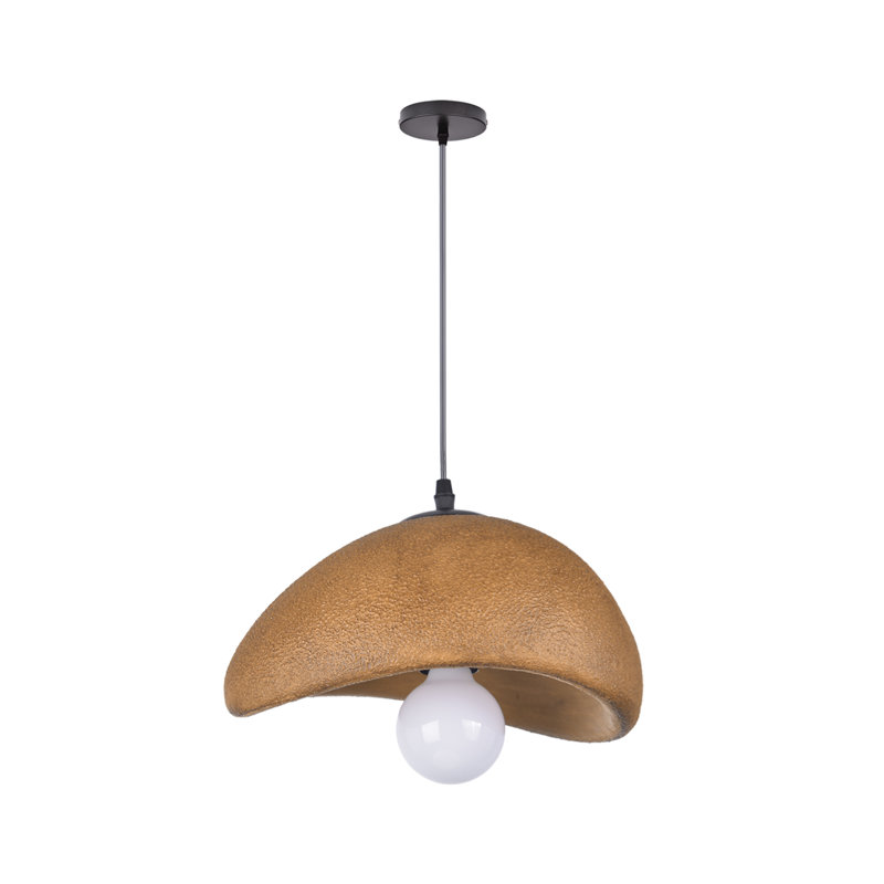 Diontae 1 - Light Gold Dome Pendant, 86" H x 11.81" W x 11.81" D