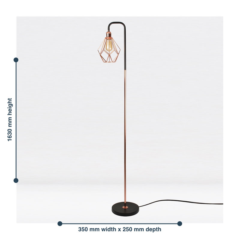 Estrith 163cm Arched Floor Lamp