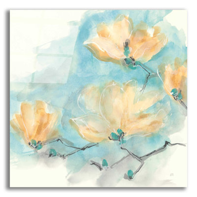 «Teal Buds III» par Chris Paschke - impression sans cadre