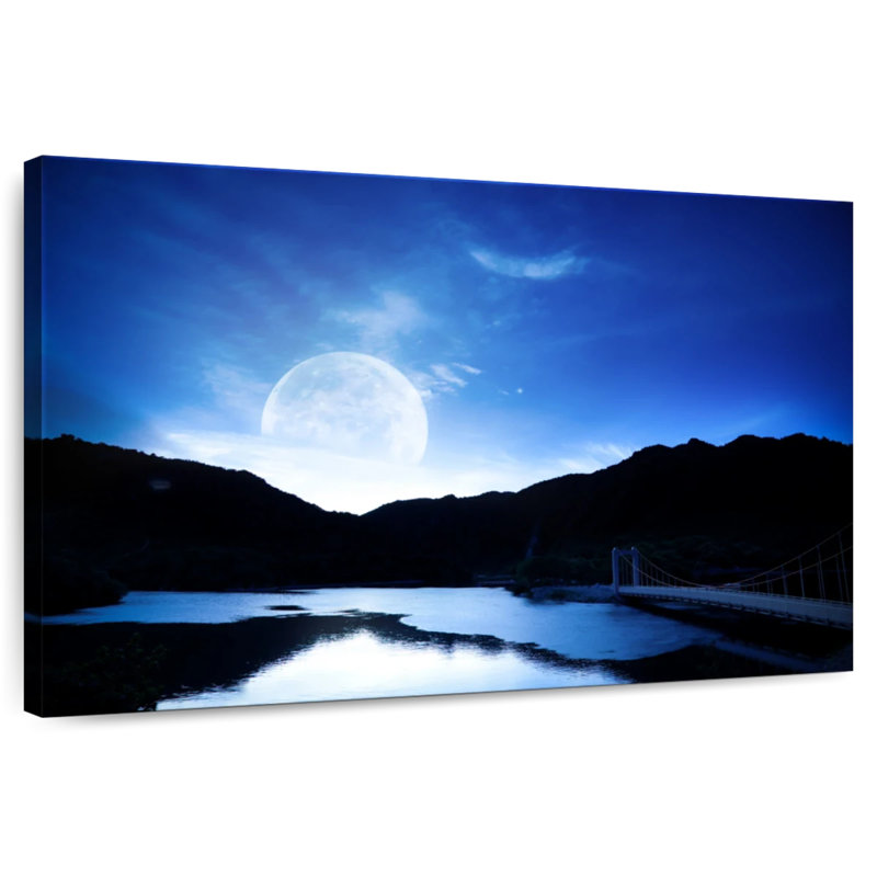 Oberle Moonlit Lake, 24" H x 36" W