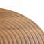 Table de salle à manger ronde 31,5 pouces à grain de bois foncé - texture annulaire moulée par aspiration, durable et résistante à l'eau.