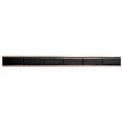 Carreau de doublure en métal 6 po x 0,5 po
