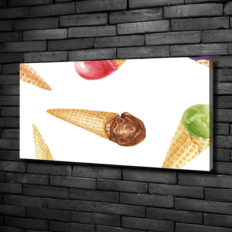 Ice Cream - Wrapped Canvas Print