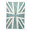 Hand Knotted Abstract Area Rug in Blue