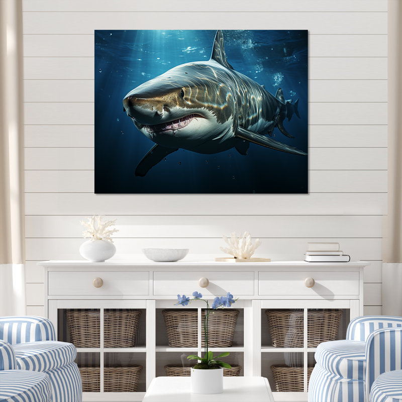" Oceans Blue Ghost Shark Photography ", Wrapped Canvas, 30" H x 40" W x 1.5" D