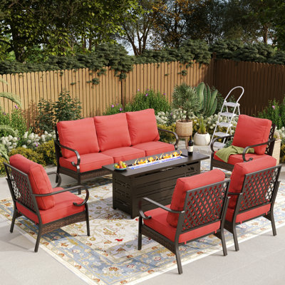 7 - Person Outdoor Furniture Sets With Thick Cushions