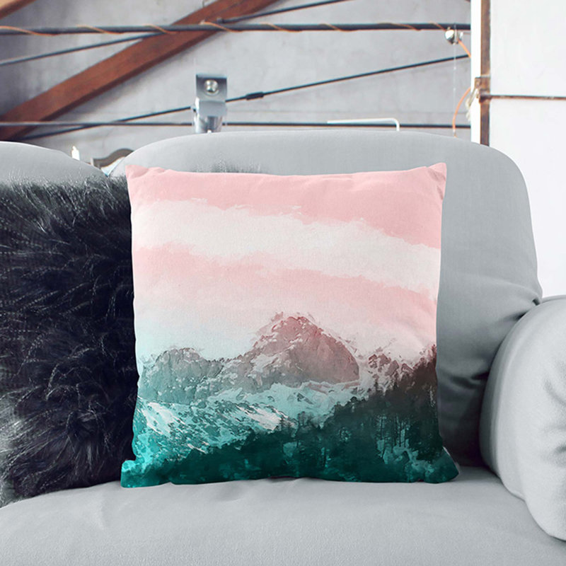 Square Throw Cushion, Stone, 40cm H x 40cm W x 15cm D