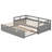 Twin Size Extendable Daybed With Trundle Beds, Wood Daybed Frame With Pull Out Trundle, Twin To King Design Extending Daybed-178551798