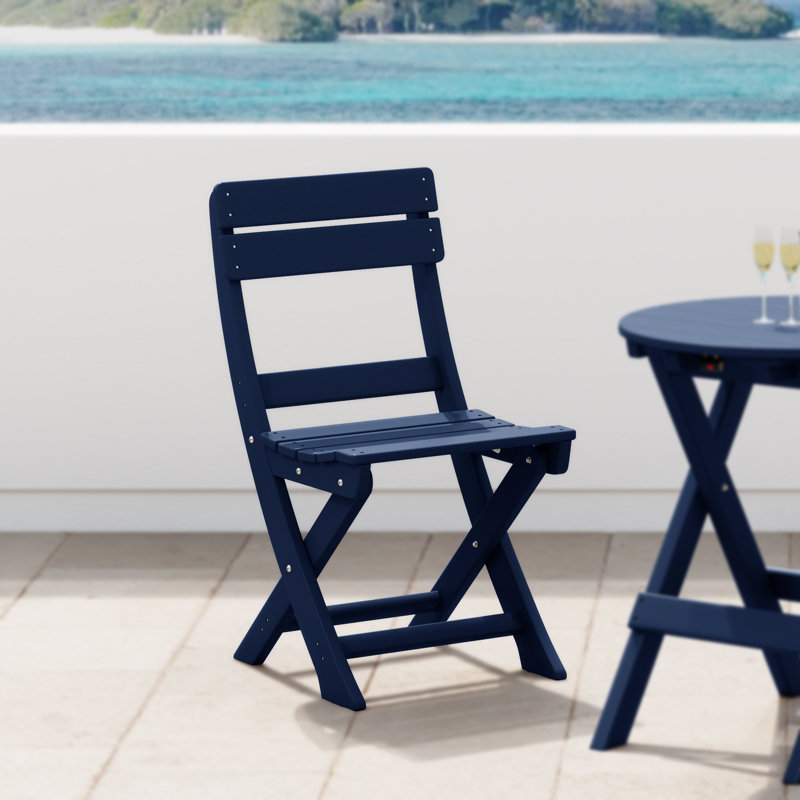 Chaise de patio pliante Laguna, Bleu