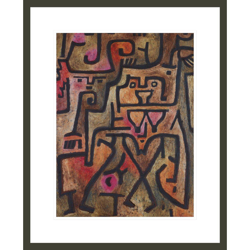 «Forest Witches» par Paul Klee, impression giclée encadrée, 21.75" H x 17.72" W