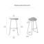 Tabouret de bar 30 po Asharna