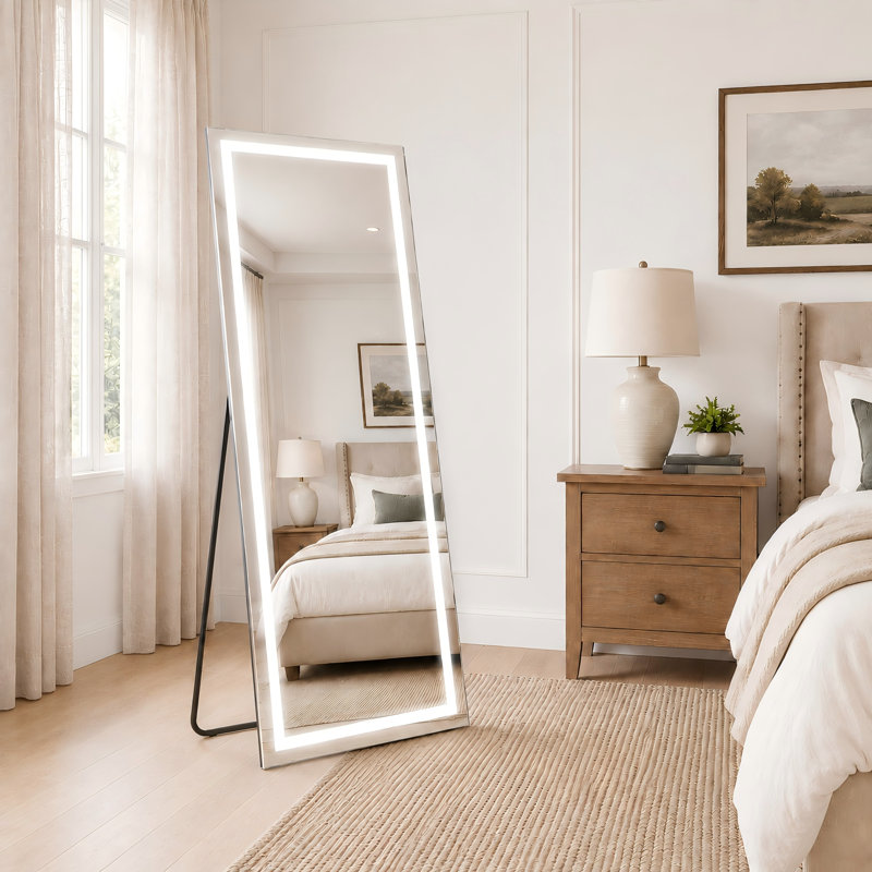 Miroir pleine grandeur à éclairage DEL variable, 57" x 18"