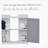 Storage Cabinet, Vanity Base Cabinet, Under Sink Bathroom Cabinet with Adjustable Internal Shelf