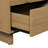 3-Drawer Nightstand, Solid Wood, Natural Oak Finish