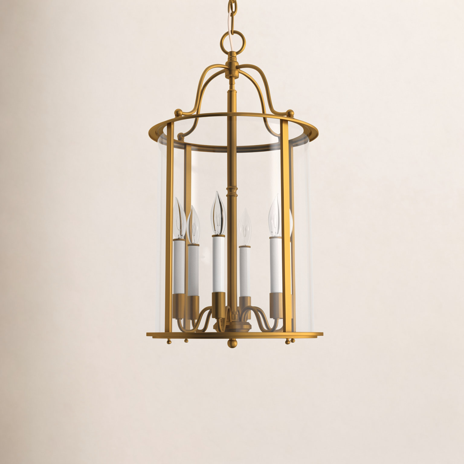 Tide 6-Light Chandelier, Heirloom Brass