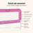 Dream On Me Mesh Security Bed Rail In Pink