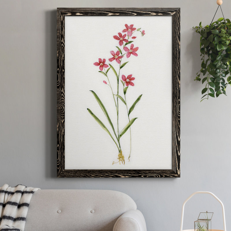 Toile encadrée délicate rose I-Premium - prête à être accrochée, H 24 po x l 18 po x P 1,5 po, Noir