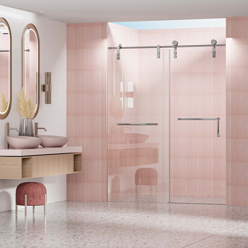 Portes de douche, Nickel brossé