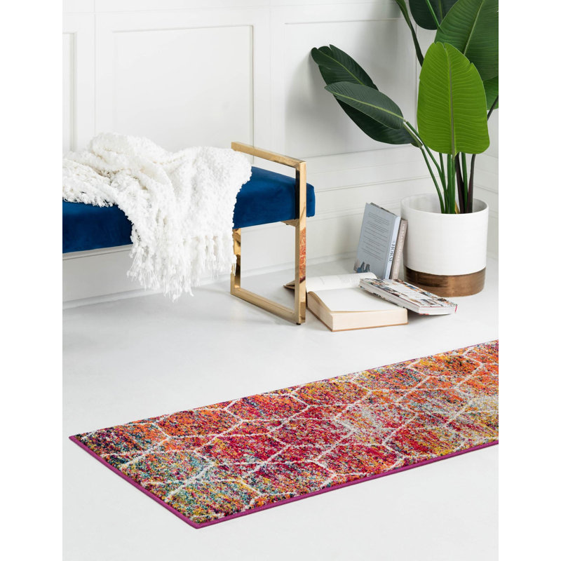 Tapis contemporain Tellaro, Tapis de couloir 2 pi 7 po x 11 pi