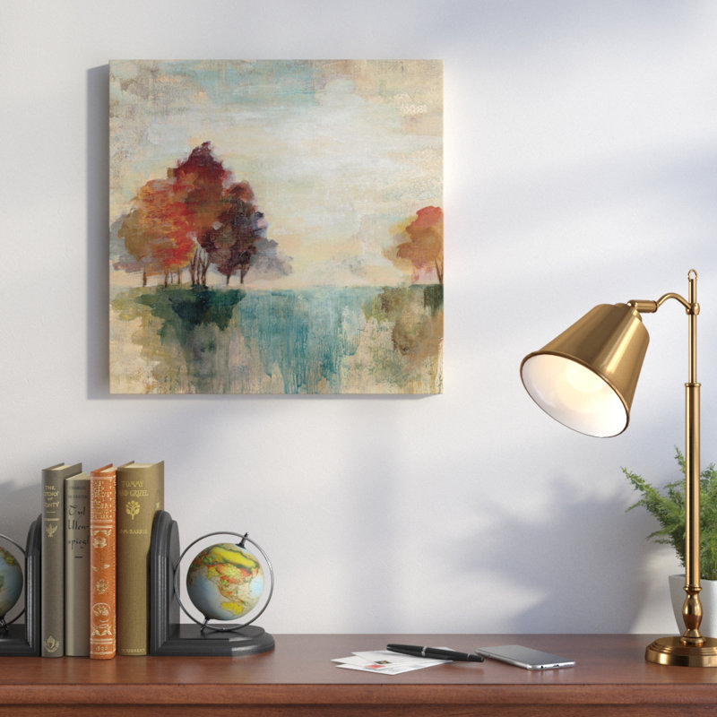 "Paysage monogramme II" par Silvia Vassileva, reproduction d'art sur toile tendue, H 12 po x l 12 po x P 1,5 po