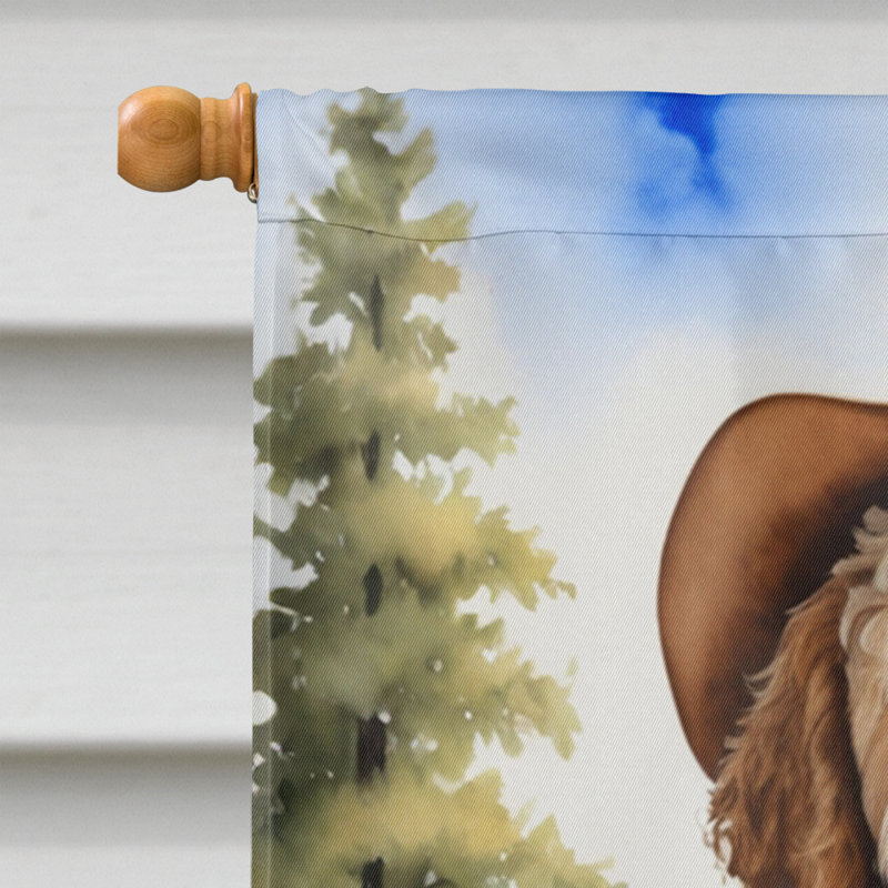 Drapeau Cowboy Welcome House, Labradoodle