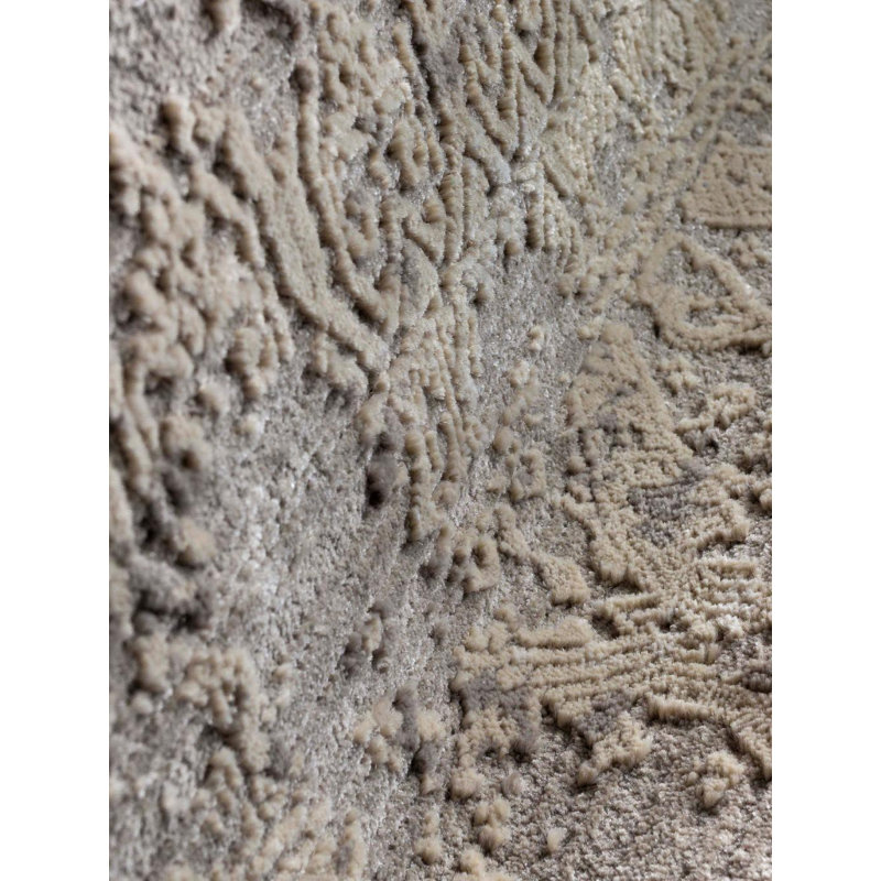 Ebru Area Rug in Gray, Rectangle 4' x 5'8"