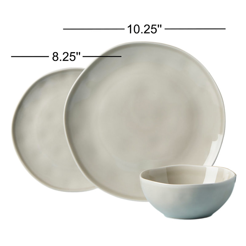 Service de table 12 pièces Bay Colors Blue Bay Colors, gris